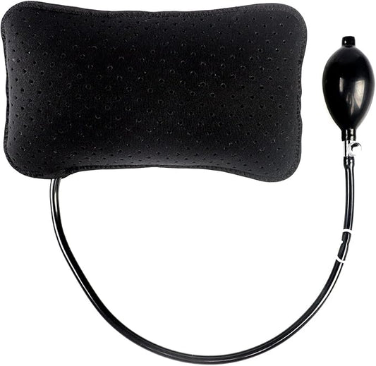 Inflatable Lumbar Support Pillow for Car Seat, Office Chair Bed, Home Use, with Air Pump Airbag Waist Brace Lumbar Traction Belt Back Support Cushion for Reducing Lower Back Pain