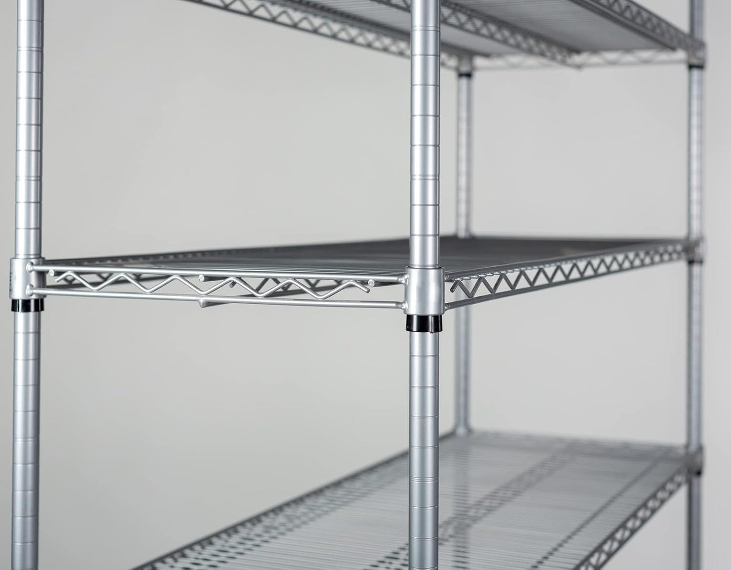 Omega 18" Deep x 54" Wide x 74" High 3 Tier Gray Starter Shelving Unit