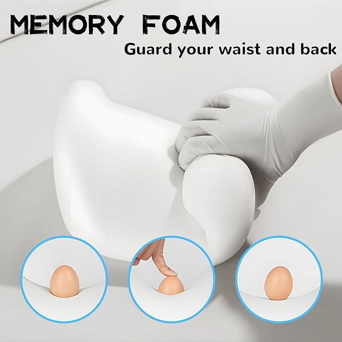 Car Headrest & Lumbar Support Cushion, Car Headrest and Lumbar Support, Ergonomic Car Seat Headrest & Lumbar Cushion, Car Head Rest and Lumbar Pillow Set for Neck Back Pain Relief (Coffee)