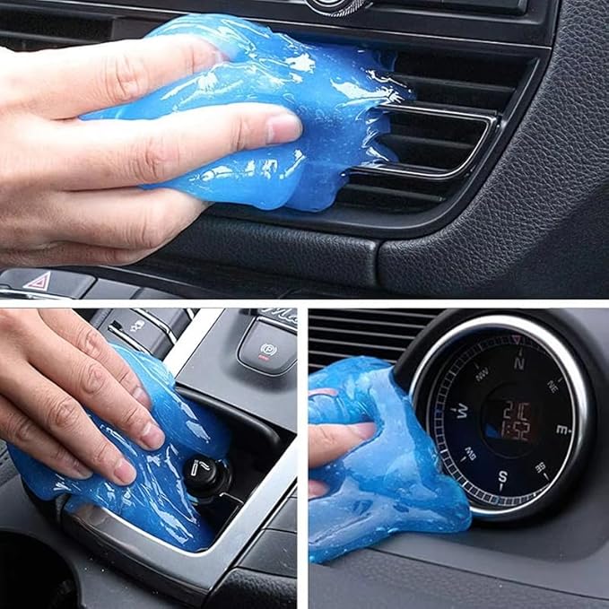 Car Cleaning Gel Compatible with Golf 6 MK6, 200g Detailing Putty for Auto Vents, Dashboard, Cup Holders - Reusable Multifunctional Dust Remover,200g*2