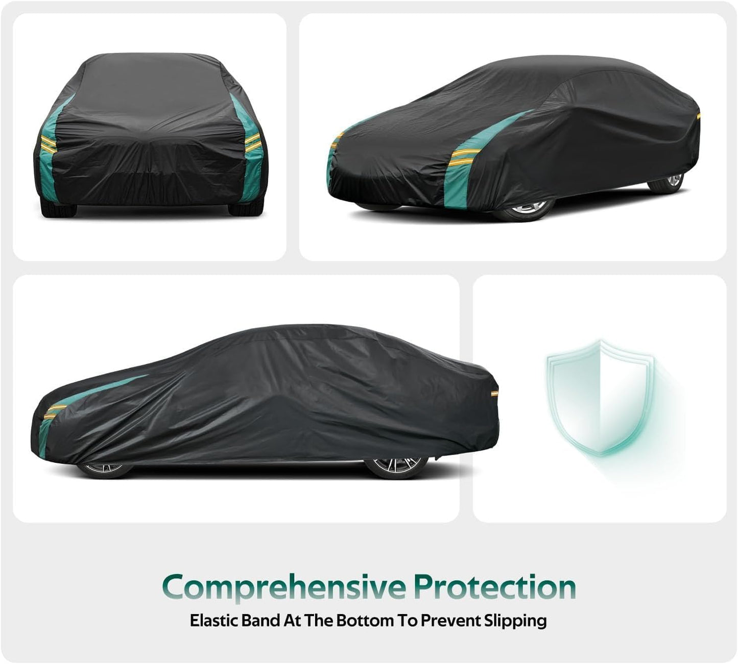 Coupe Car Cover Custom Fit for Lexus ES 300 330 350(2015-2025), Waterproof All Weather for Automobiles, Outdoor Full Cover with Windproof Clip Straps.