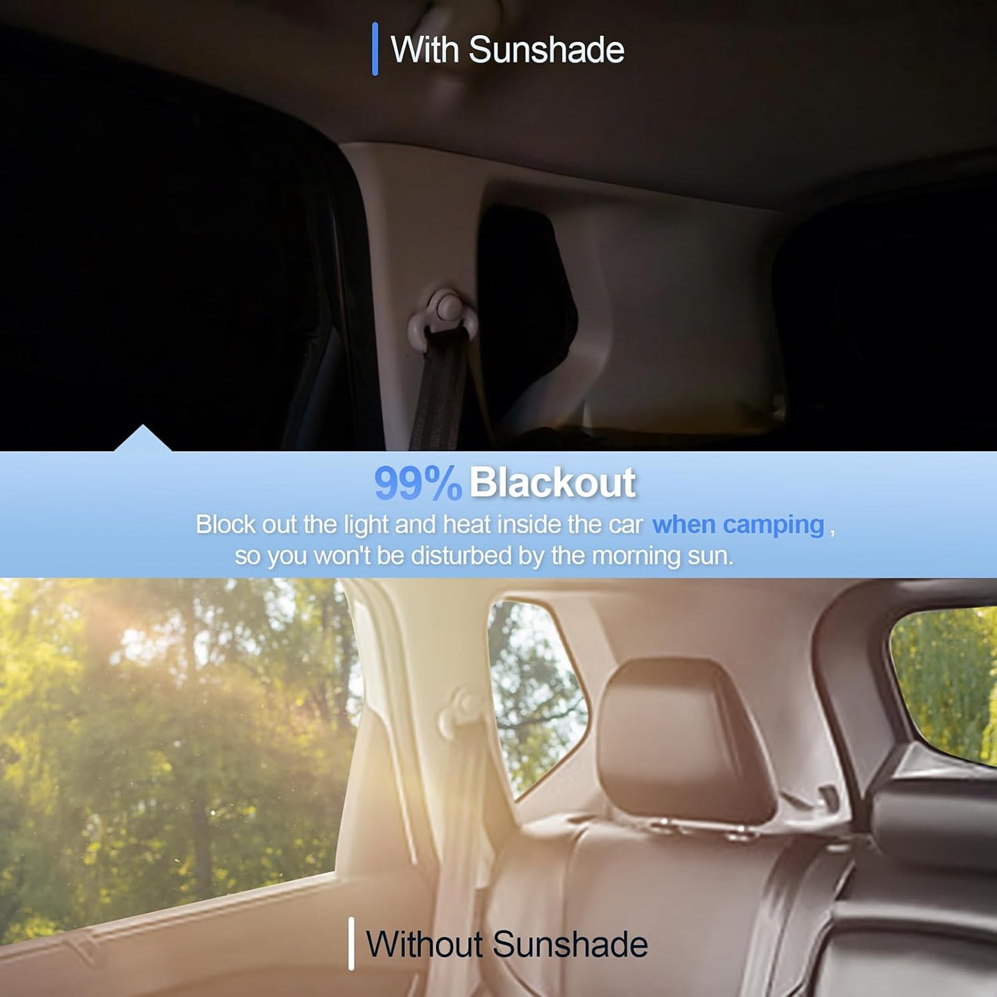 8pcs Car Window Shades for Ford Expedition SUV 2018-2024 Accessories,Windshield Side Rear Full Sunshade,Sun Visor UV Blocking, Privacy Protection and Blackout for Camping Outdoor