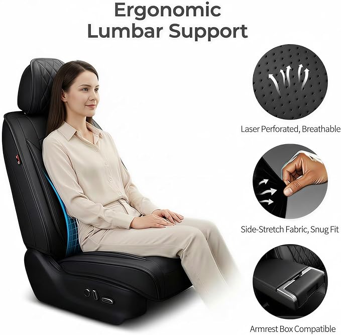 Fit TLX Car Seat Covers for Acura TLX 2014-2025 2026 - Premium Leather, Waterproof, All-Weather, Airbag Compatible, Anti-Slip, Breathable, Easy Install, Seat Protectors, Full Set, Red