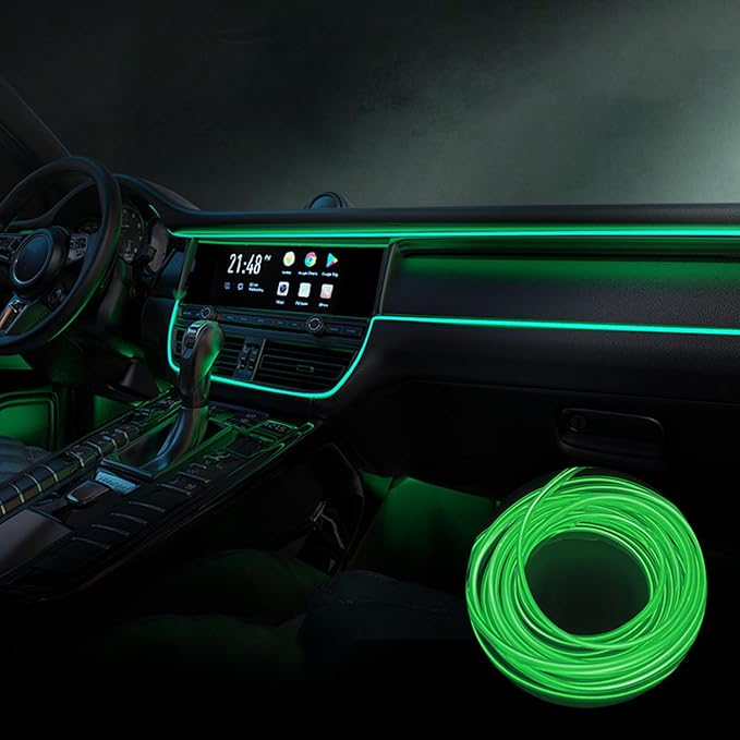 Car Interior Lights for Skoda Octavia Kamiq Karoq Kodiaq Superb Yeti Scout LED Car Interior Atmosphere Lamp Car Ambient Lighting Kits,Green