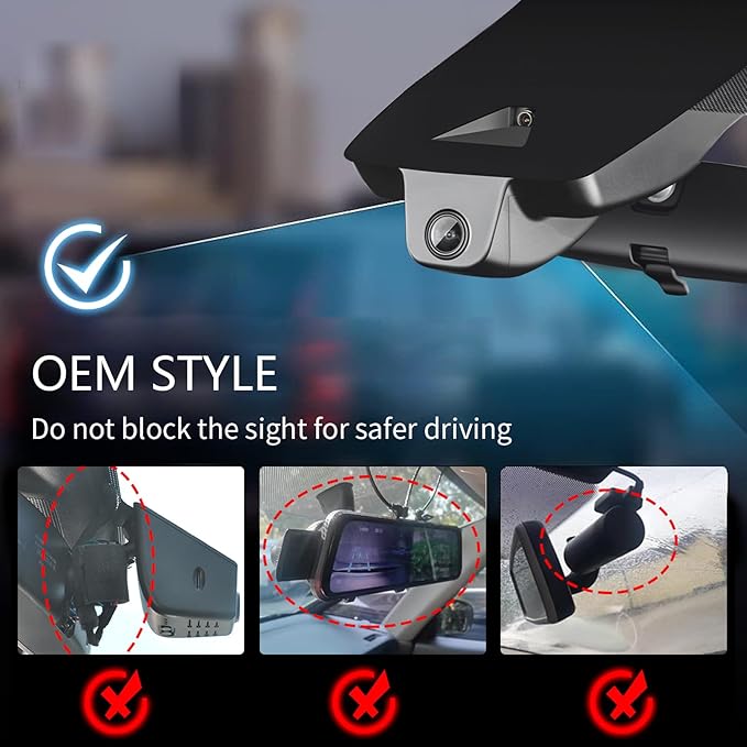 mangoal 4K Dash Cam Custom fit for Toyota Corolla Gen12 E210 2023 2024 2025 2026 (Model A),LE SE XLE XSE Hybrid Hatchback,Integrated OEM Look,2160P UHD Video,App & WiFi,Loop Recording, 64GB Card