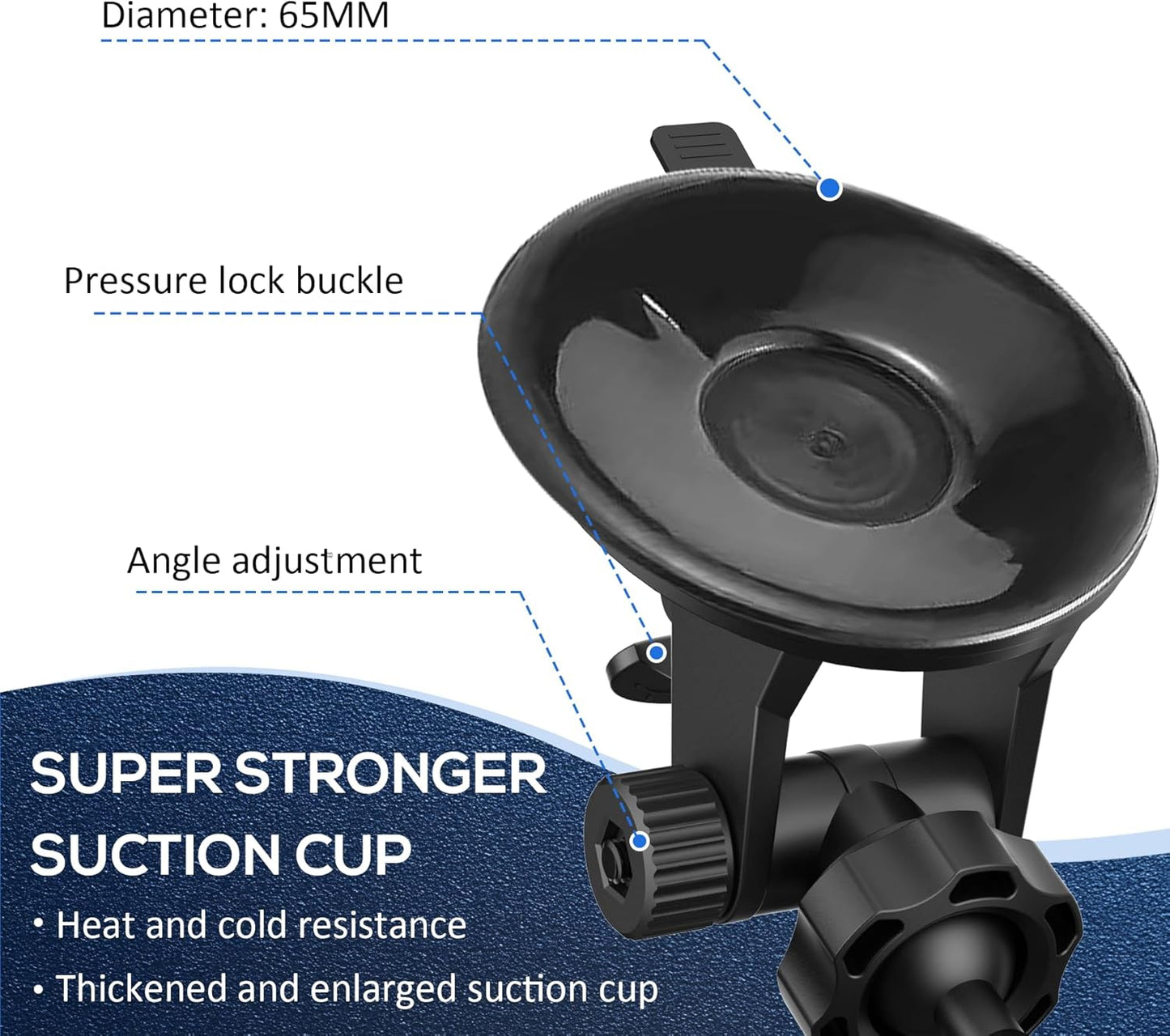 Super Radar Detector Mount,Super Car Windshield,Dashboard Suction Cup Bracket,Compatible with Uniden R7 R8 R8w Radar Detector (for Uniden R7/R8 Radar)