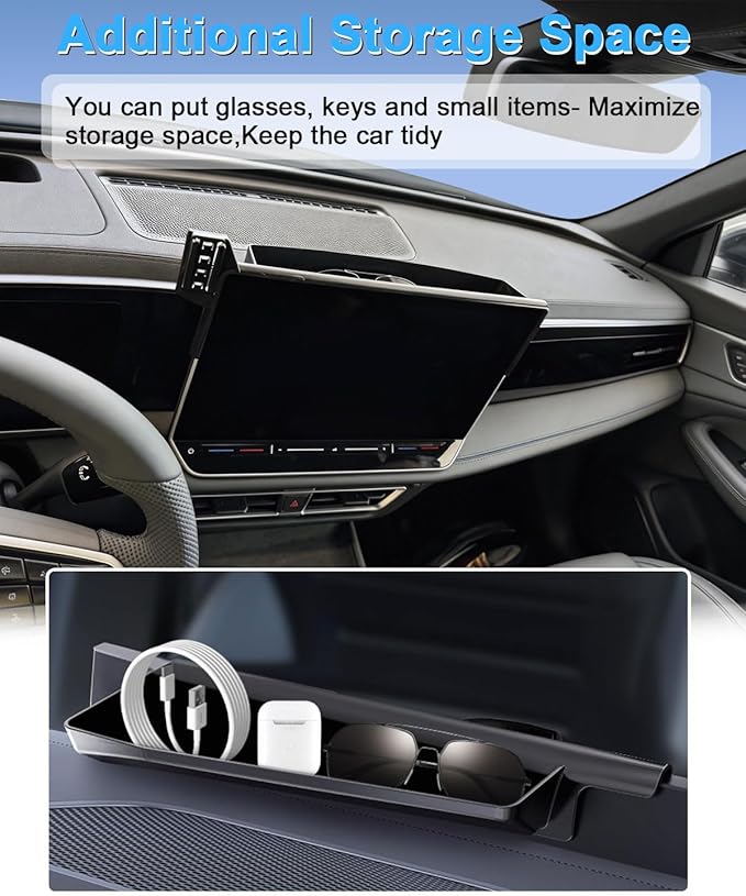 PZK Car Phone Holder for Honda Civic 2022-2026/Acura Integra 2023-2025 LX/EX/EX-L/Sport/Sport Hybrid/Touring/Si/Type R for 7/9-Inch Screen Compatible with MagSafe Phone Mount with Storage Box