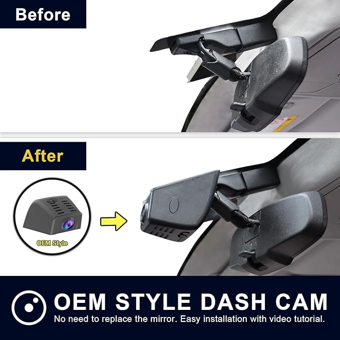 Front 4K HDR Dash Cam STARVIS 2 IMX678, Custom Fit for Subaru Crosstrek 2018 2019 2020 2021 2022 2023 (Model A),Base Limited Premium Sport etc, 5GHz WiFi, GPS, 64GB Card