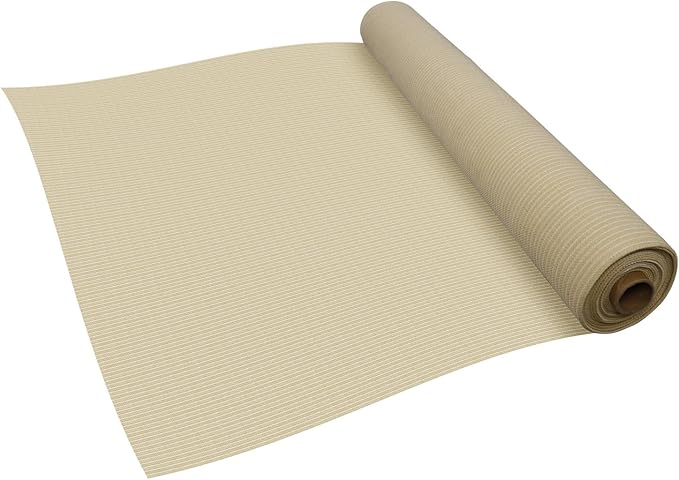 TANG Sun Shade Fabric Roll 8'x38' Shade Cloth for Garden Beige HDPE Mesh Shading Pergola Cover Replacement Canopy, 95% Blockage Sunshades for Outdoor Patio Backyard Plant