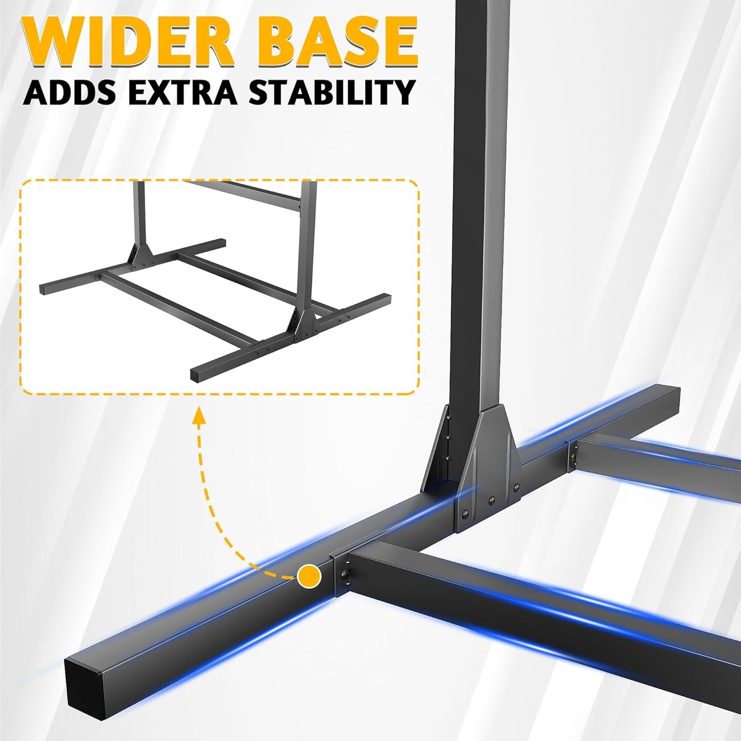 Ultrawall Freestanding Bike Stand, Vertical Bike Storage Stand Rack for Garage, Indoor Bicycle Organizer with Adjustable Hooks, Holds Up to 6 Bikes & 6 Helmets