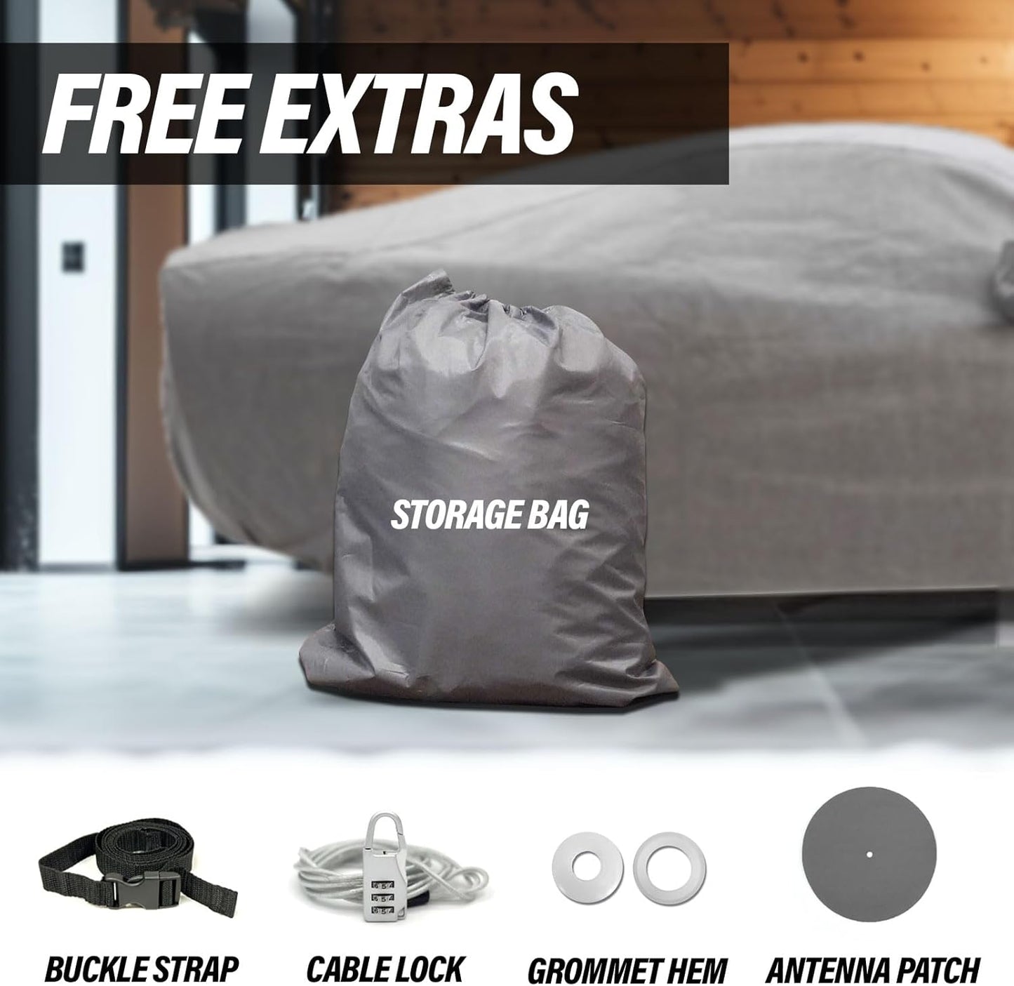 Supreme Full Car Cover - Semi Custom Fit for Traverse 2018-present SUV 4-Door | All-Weather Protection: Waterproof, Dustproof, Windproof, UV-Resistant | Includes Accessories