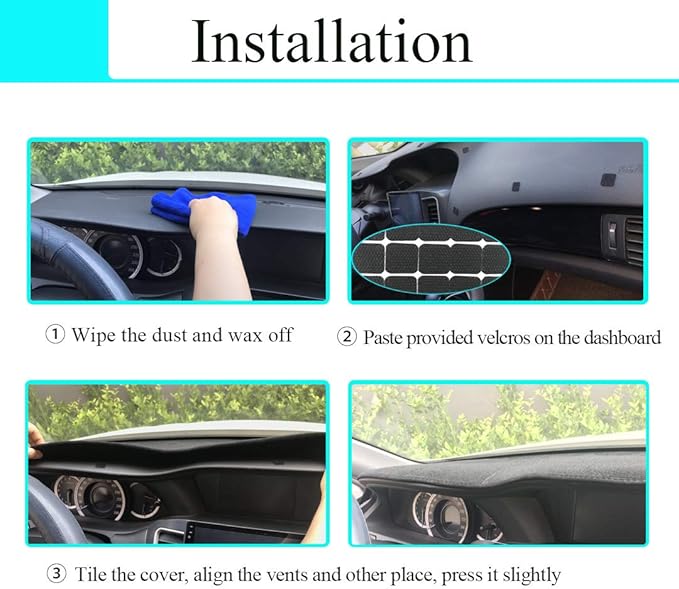 Yiz Dash Cover Mat Custom Fit for Nissan Altima 2002-2004 Dashboard Pad Cap Carpet (Beige) J194