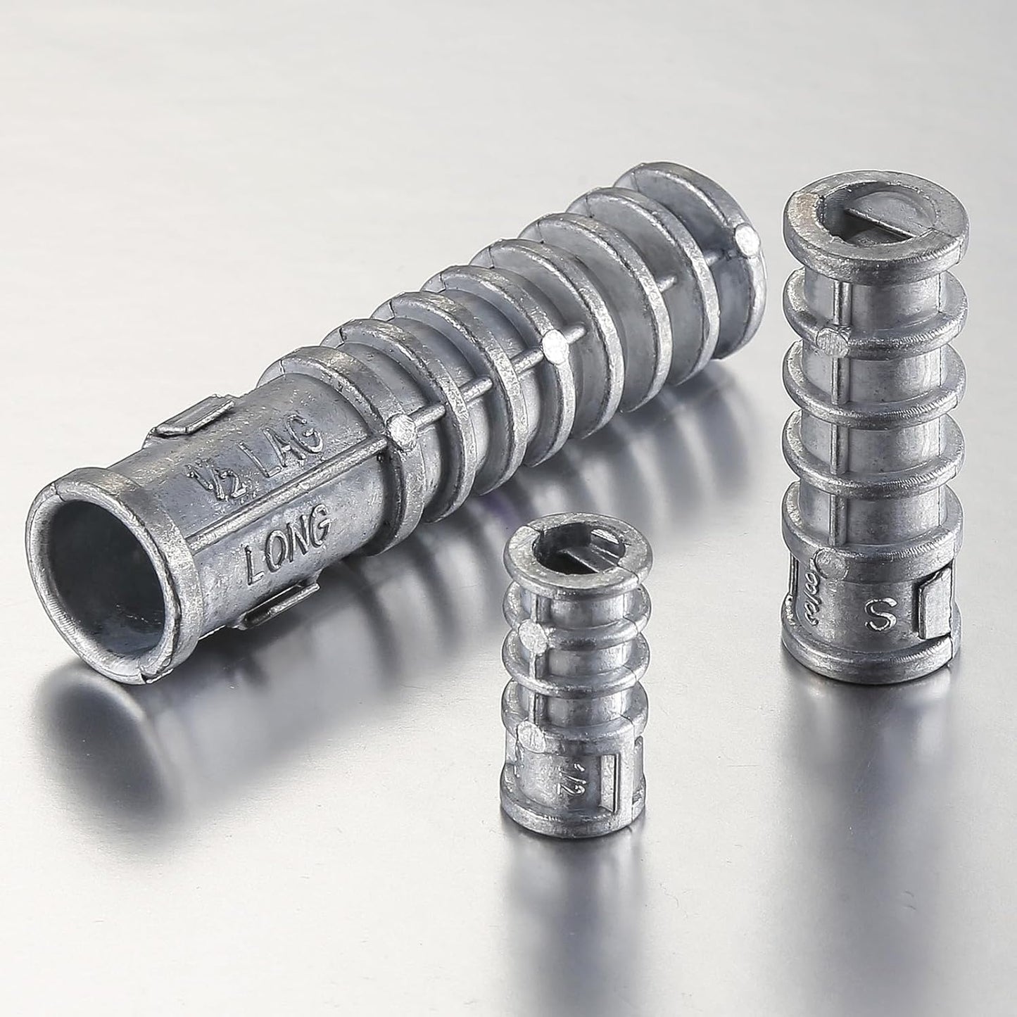 Wensilon(30pcs) 1/2 * 3 Lag Shield Anchor Long Zinc Alloy Bolts Concrete Anchors, Zinc Alloy Masonry Anchors Hole