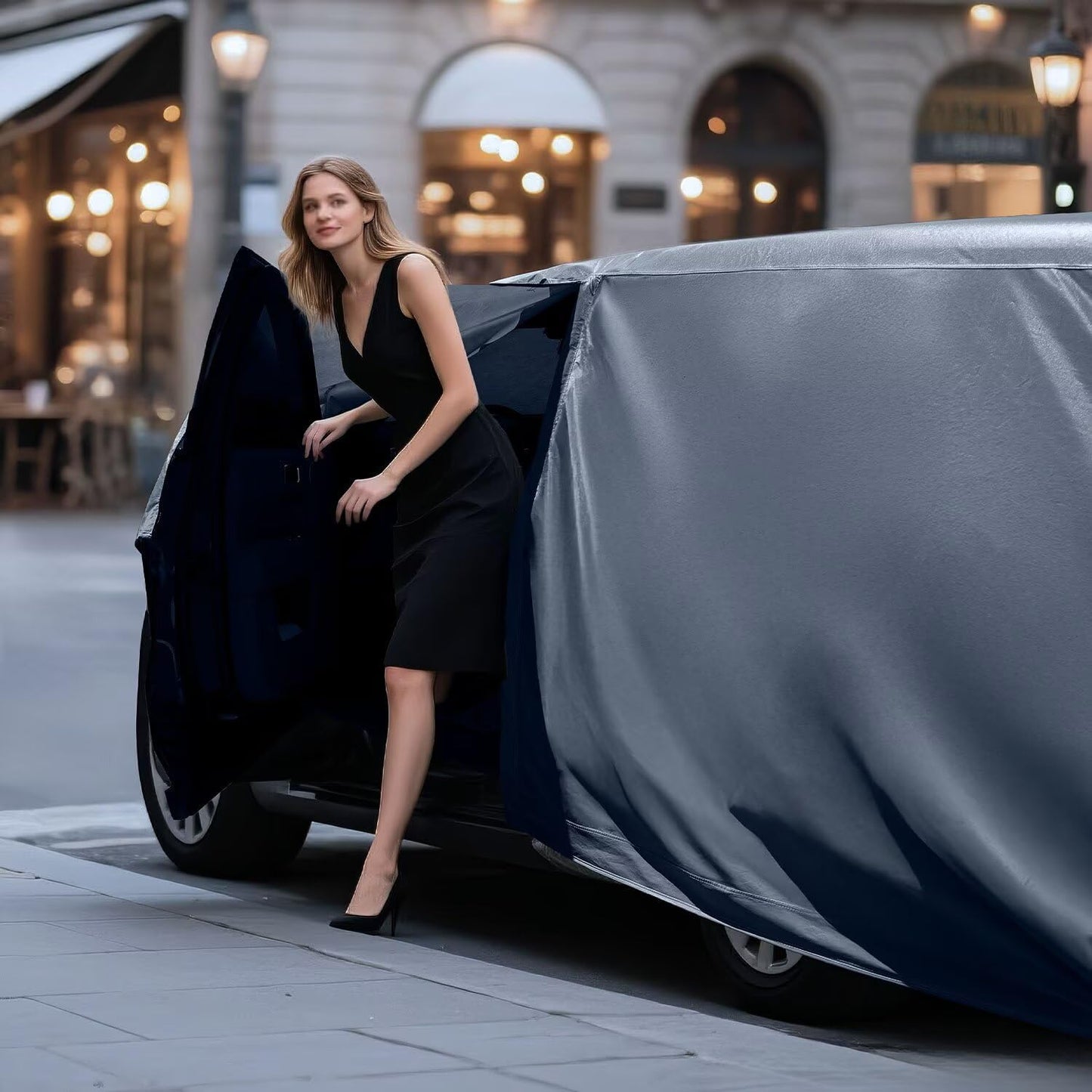 Waterproof Mercury Marquis(1967-2007) Car Cover with Breathable Vents, [2025 Upgrade] Premium Covers with Cotton Liner and Zipper Door, Sun Rain Snow Dust Uv Protection.(Gift with Towel)