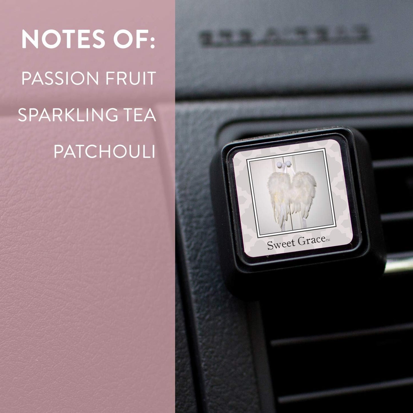 Bridgewater Candle Auto Vent Clip 3 Pack Long Lasting Car Air Freshener-Sweet Grace