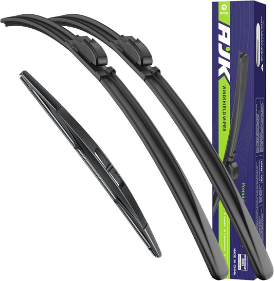 AJK Windshield Wiper Blade, OEM Quality Front and Rear Windshield Wipers for Mazda CX-50 2023 2024 2025, 26" 16" 10" Window Blades (Set of 3)