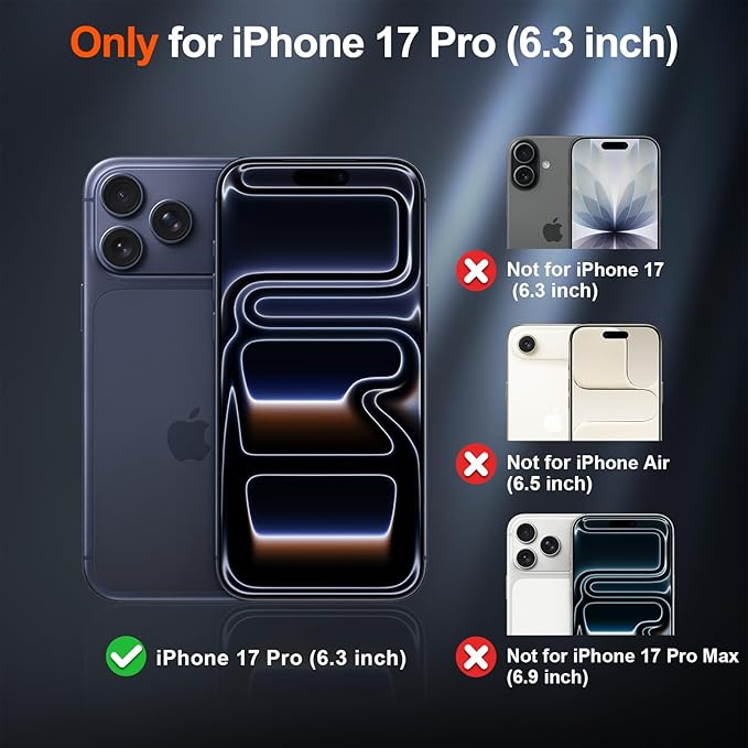 SUPFINE Magnetic for iPhone 17 Pro Case (Compatible with MagSafe)(Military Grade Drop Protection) Translucent Matte Shockproof with Anti-Fingerprint Phone Cover 2025,Blue Purple
