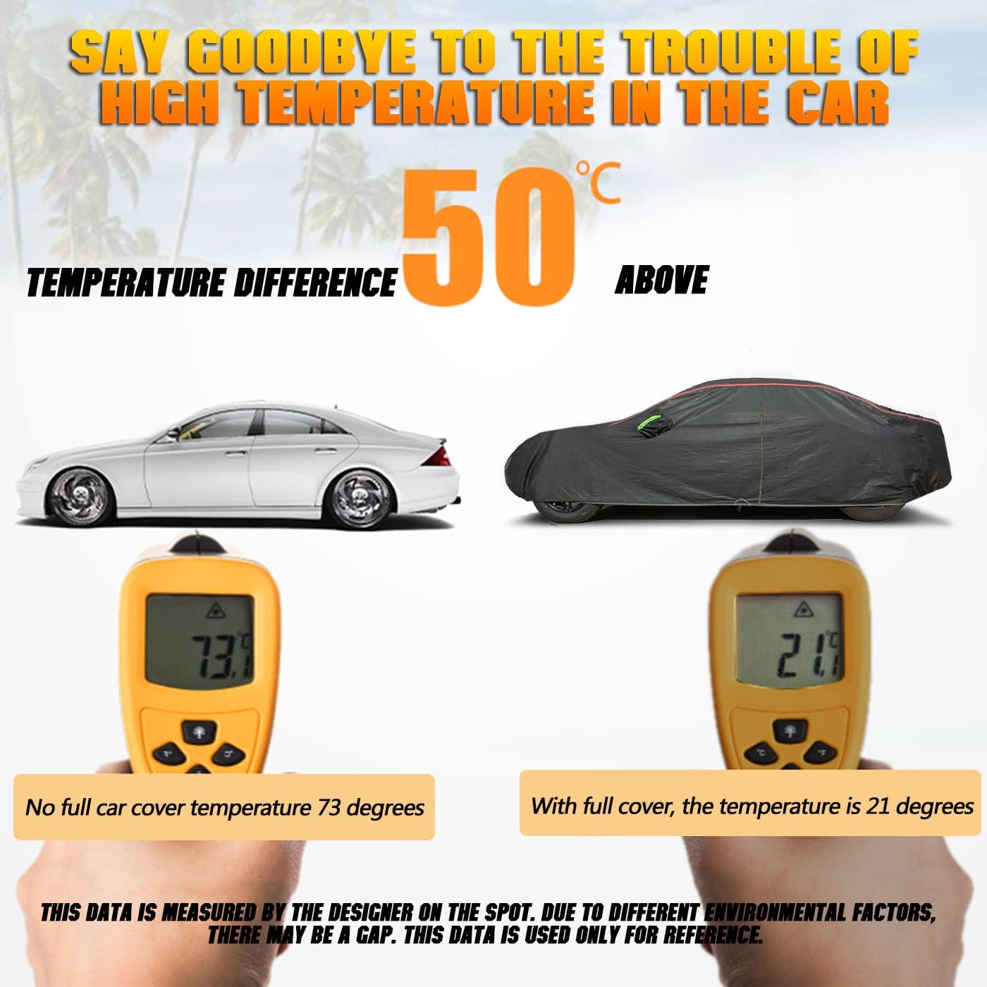 Breathable New Material, Waterproof Car Cover, Locks and Zipper Doors, Sunscreen Waterproof UV Prevention Snowproof Wind and Windproof,Suitable for Indoor Outdoor,for Sedan (197" to 208") B4