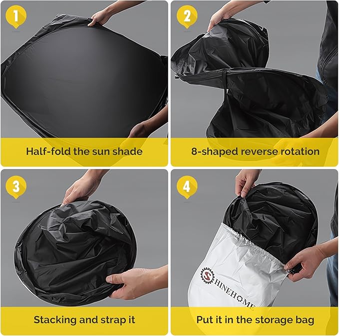 Car Windshield Sun Shade Compatible with 2021 2022 2023 2024 2025 2026 Toyota Sienna Accessories Sunshade Custom Foldable Windshield Sun Visor Protector Blocks UV Rays Keep Your Car Cooler