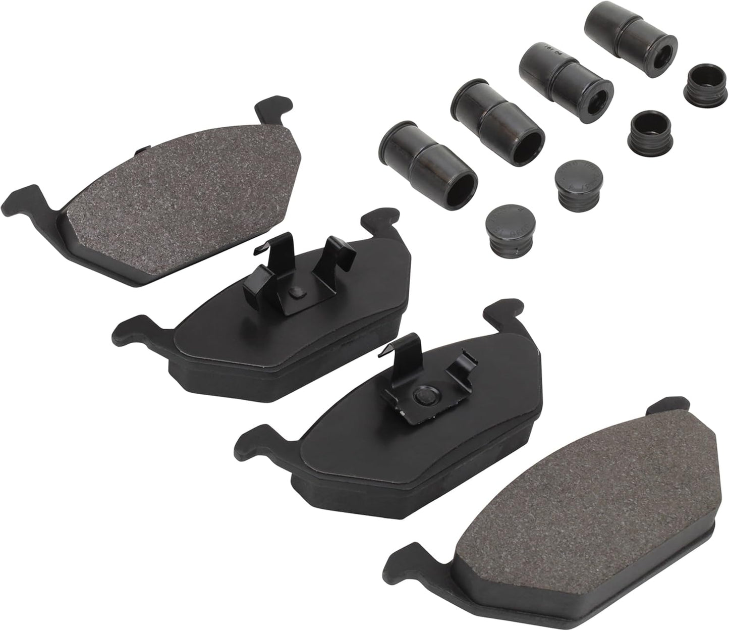Premium Semi-Metallic Front Brake Pads (1001-0768M) Compatible with 1998-2022 Seat/Volkswagen (Arona/Beetle/Beetle Cabrio/Clasico/Cordoba/CrossFox/Derby/Ibiza/Jetta/Nuevo Gol/Polo/Van)