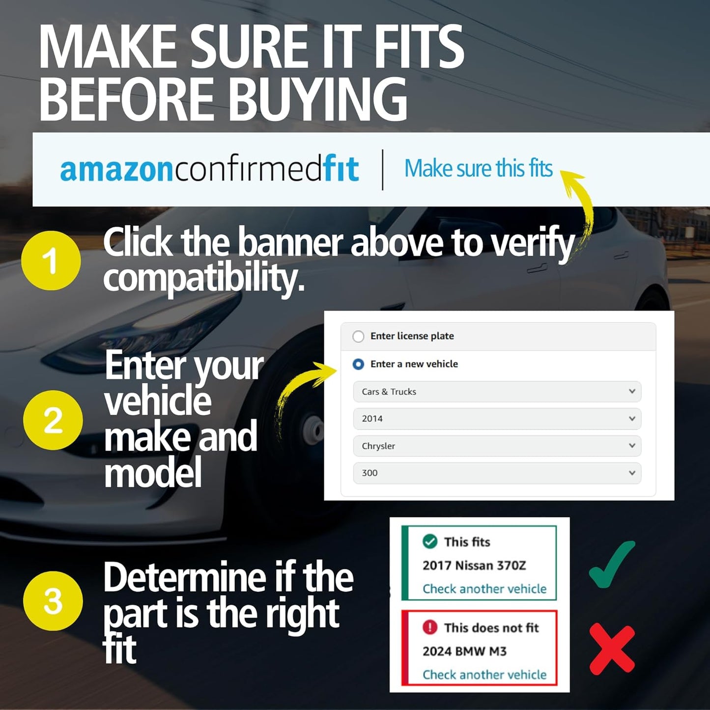 Premium Ceramic Front Brake Pads (1001-2057C) Compatible with Jeep Compass 2017-2017