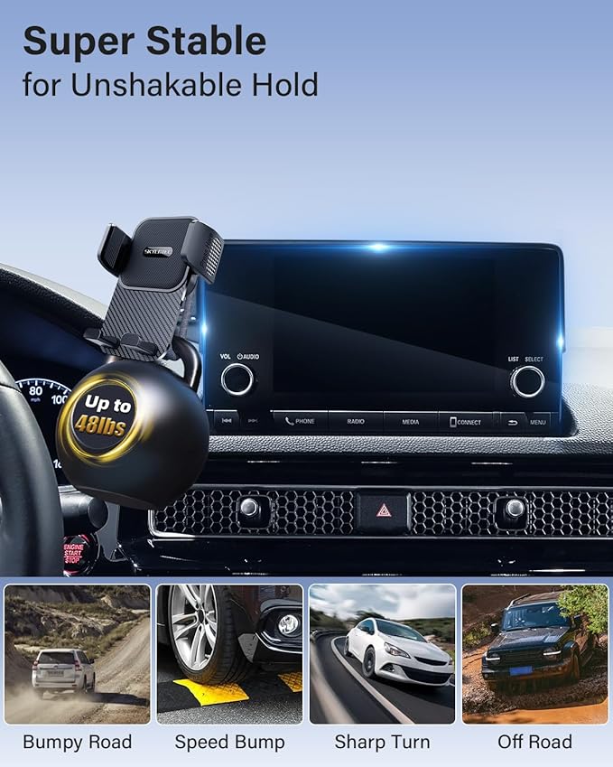 Car Phone Holder for Chevrolet Chevy Malibu 2016-2022 2023 2024 2025/Equinox 2018-2023 2024 Accessories 8-inch Screen Fixed Clip, Automobile Cradles Phone Mount, Cell Phone Base Not Block Air Vent
