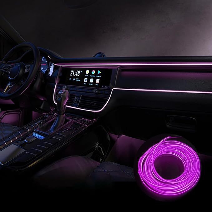 Car Interior Lights for Skoda Octavia Kamiq Karoq Kodiaq Superb Yeti Scout LED Car Interior Atmosphere Lamp Car Ambient Lighting Kits,Purple