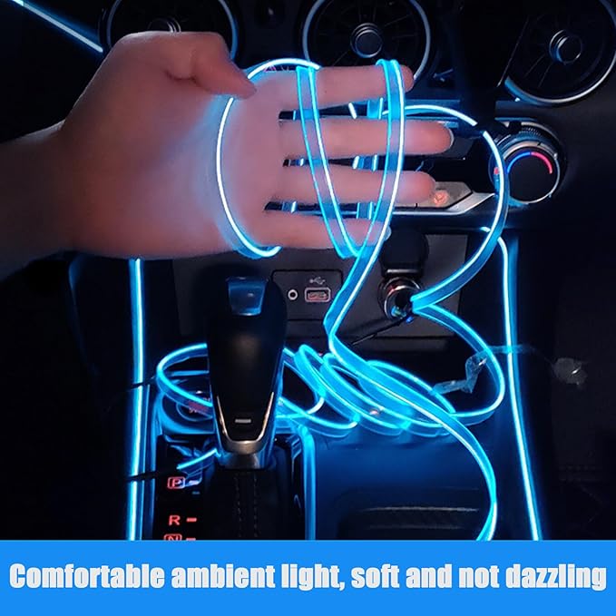 Car Interior Lights for Lexus is/HS/ES/LS/GS/HS/LM/UX/NX/RZ/RX/TX/GX/LX LED Car Interior Atmosphere Lamp Car Ambient Lighting Kits,Blue