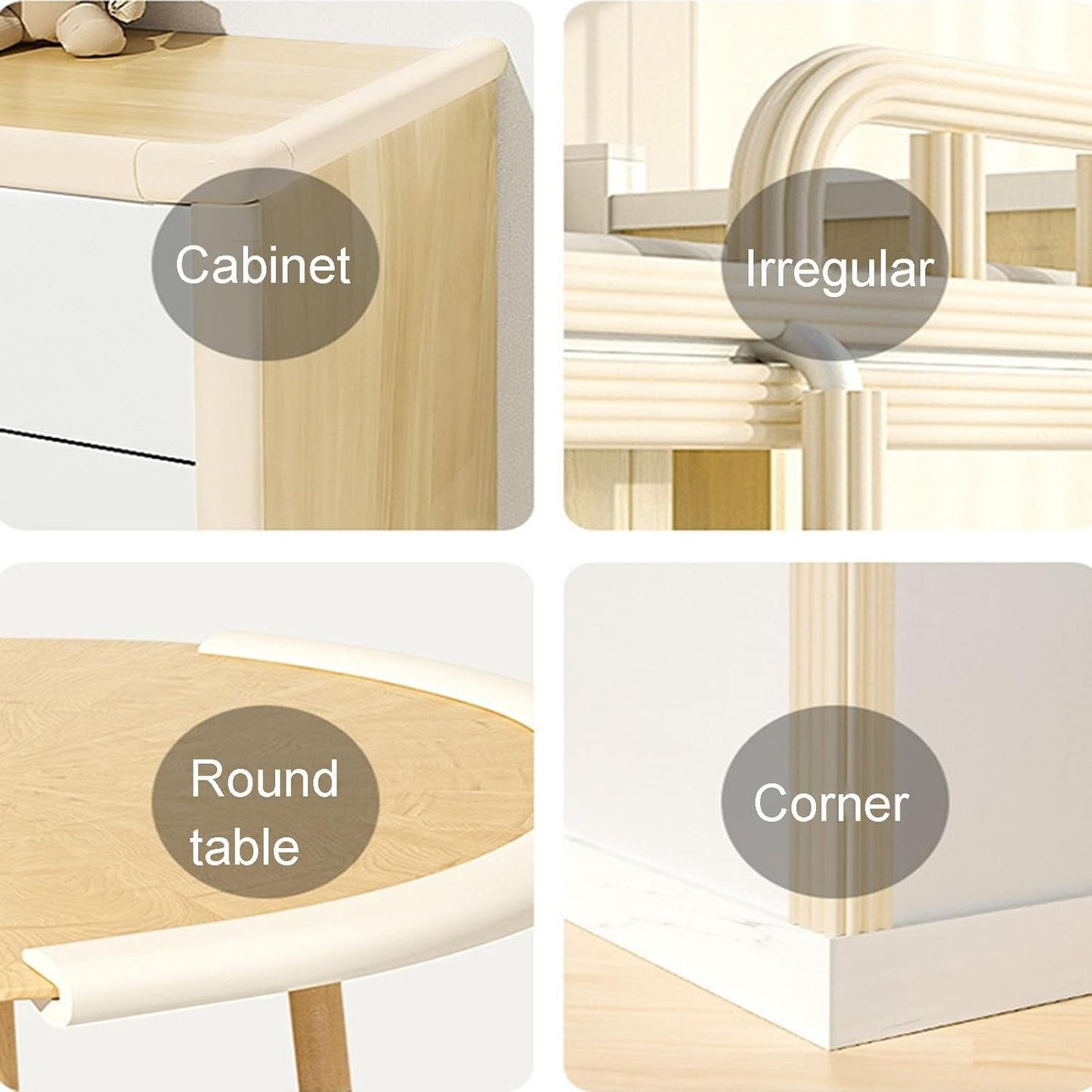 XPLKQXE Sharp Edge Safety Corner Edge Foam Padding, Edge Guards Bumpers Adhesive, Edge Corner Protector Guards for Table Edges & Sharp Corners(Pink,5pcs)