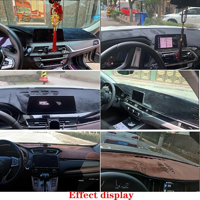 Dashboard Cover for Buick Verano 2017-2021,Anti-Glare Sun Shield,Non-Slip Custom Fit Dash Mat,Interior Protector,Flannel