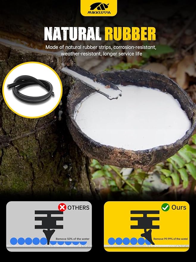 MIKKUPPA 22"+22"+12" Windshield Wipers Blades Replacement for 2008-2014 Chevy Tahoe, 2008-2014 Suburban 1500, 2009-2014 Cadillac Escalade, U/J HOOK Front & Rear All Season Wiper Blades Set(Pack of 3)