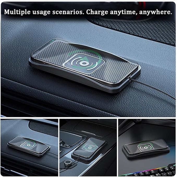Wireless Car Charger Pad for Chevrolet Blazer Captiva Equinox Suburban/Bolt EUV 2000-2026, Type-C/USB 20W Car Wireless Charger Non-Slip Phone Charging Pad Car Accessories