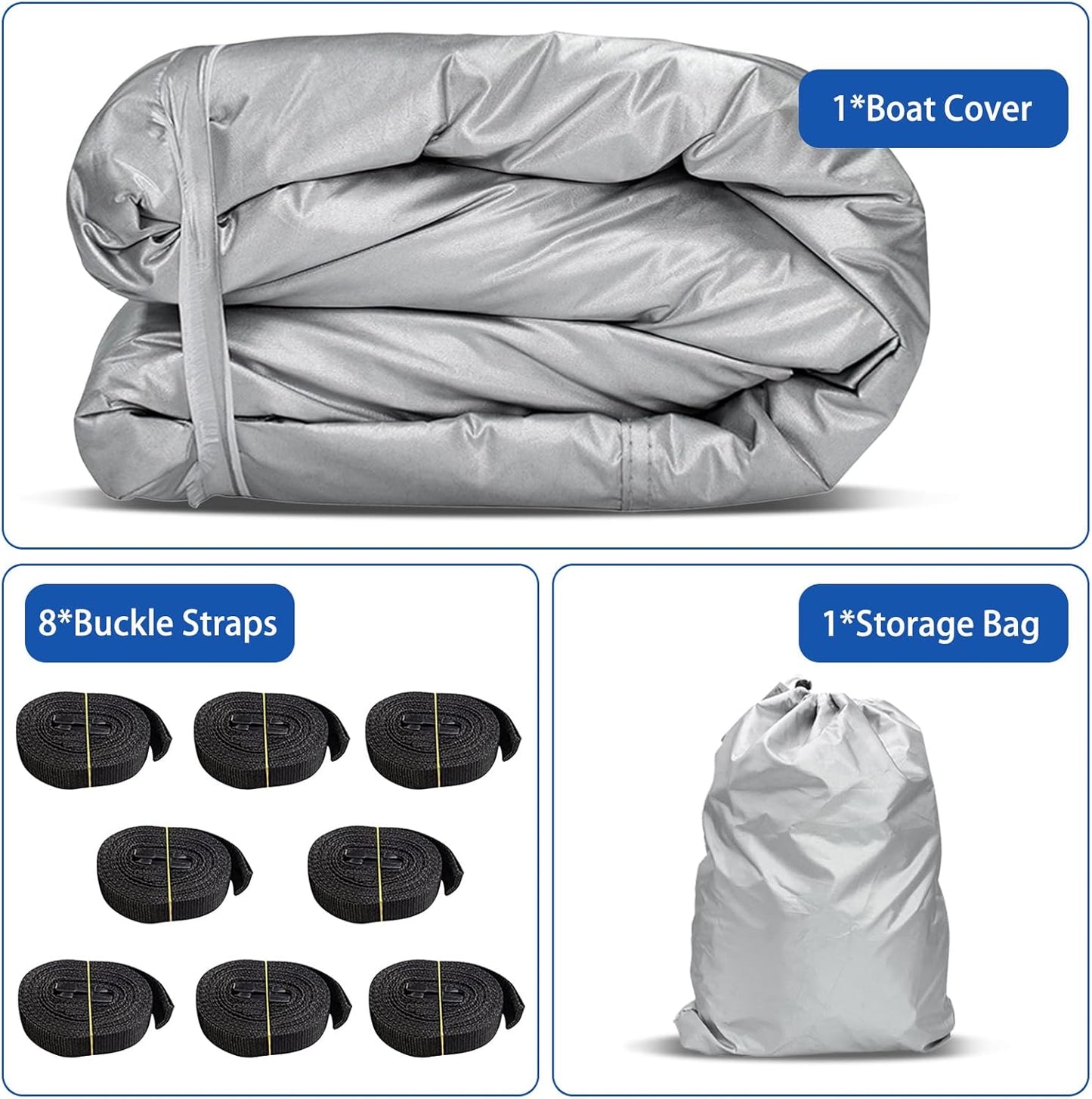 iCOVER Jet Ski Cover- Water Proof Heavy Duty Trailerable Personal Watercraft Covers for Seadoo Kawasaki Yamaha Wave Runner, Fits PWC Models Up to 145in Long
