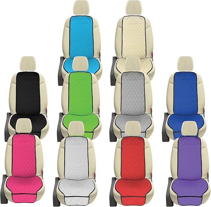 FH Group Car Seat Cushion – Neosupreme Single Front Seat Cover with Front Pockets, Airbag Compatible, Universal Fit Car Seat Cushion for Driver or Passenger Seat, SUV, Truck, Sedan & Van – Aqua
