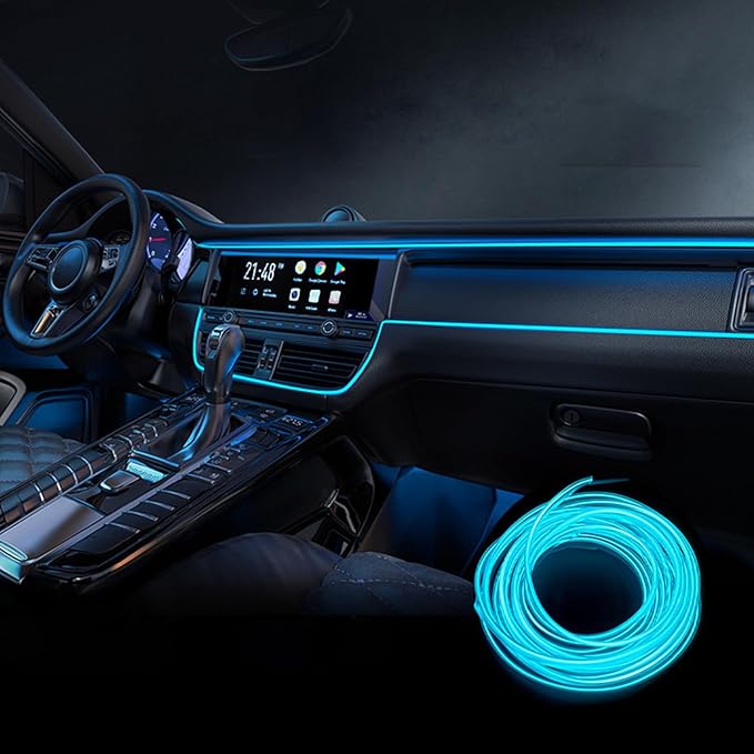 Car Interior Lights for Lexus is/HS/ES/LS/GS/HS/LM/UX/NX/RZ/RX/TX/GX/LX LED Car Interior Atmosphere Lamp Car Ambient Lighting Kits,Ice Blue