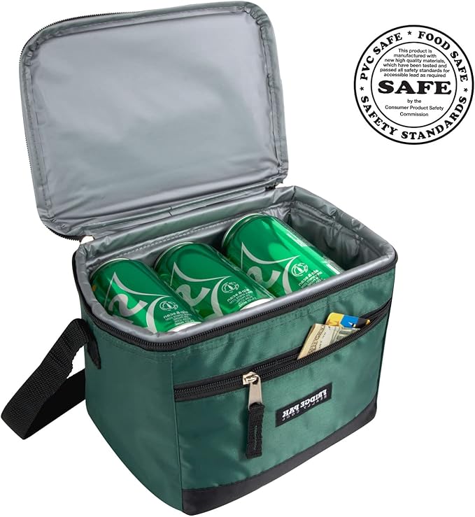 6 Can Cooler Bags Insulated Soft Cooler Lunch Bag for Men, Waterproof Leak Proof Cooler Bags Insulated