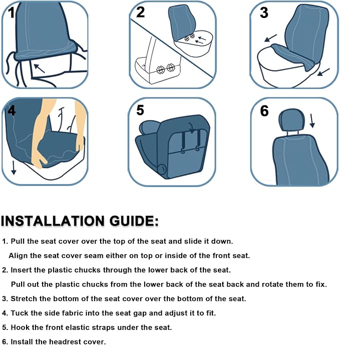 GIANT PANDA Customized Full Set Car Seat Covers Fit for Toyota Rav4 2019 2020 2021 2022 2023 2024 2025 Rav 4 XLE,LE,XLE Premium,Limited(Non-Hybrid & Adventure,TRD-Off),Front & Rear/Back (Black+Gray)
