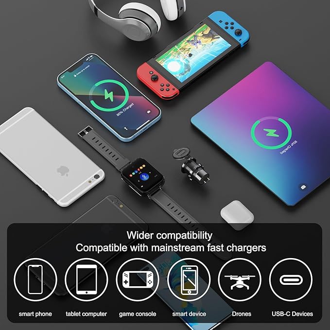 Upgraded 4 Port 12V USB Outlet Aluminum Charger, 78W Dual PD & QC Multiple USB Port for Car, USB C Cigarette Lighter Replacement 12 Volt Socket with Voltmeter Waterproof for Marine Boat Motorcycle RV
