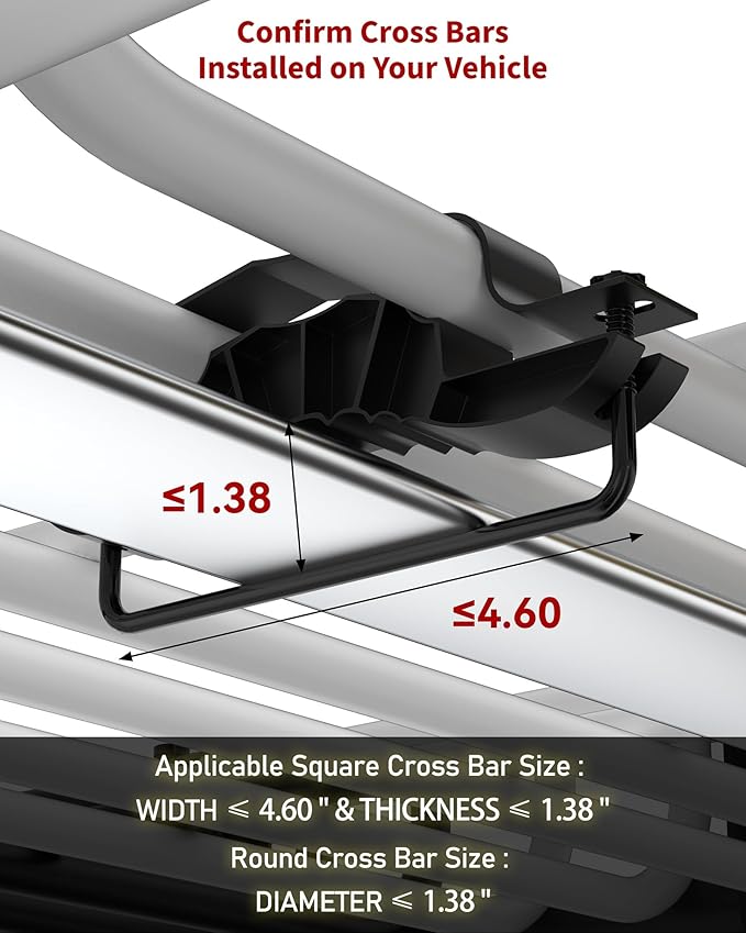 DEXSO 46" x 36" Universal Roof Rack Basket with Cargo Net, 200 Lbs Capacity Rooftop Cargo Carrier Basket, Heavy Duty Luggage Holder Rack for SUVs, Trucks, Vehicles