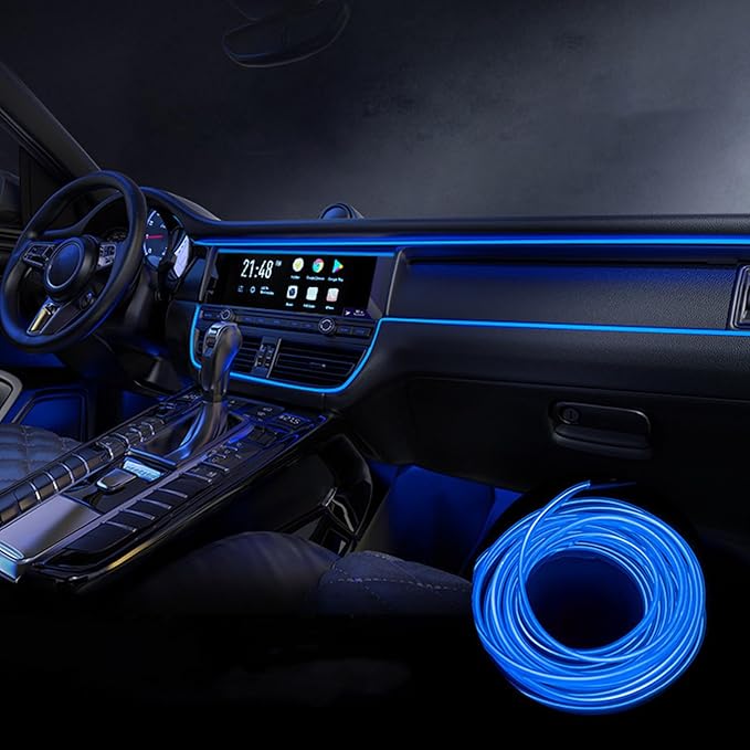 Car Interior Lights for Lexus is/HS/ES/LS/GS/HS/LM/UX/NX/RZ/RX/TX/GX/LX LED Car Interior Atmosphere Lamp Car Ambient Lighting Kits,Blue