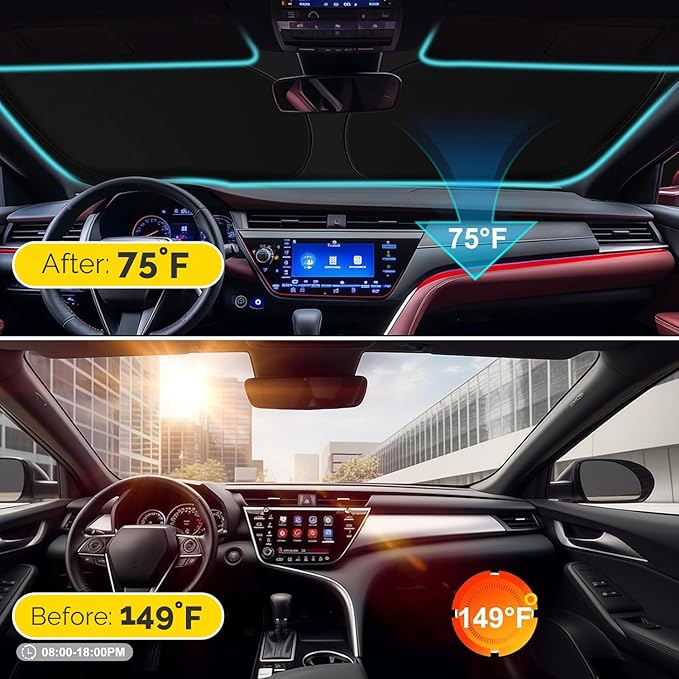 Car Windshield Sun Shade Compatible with 2019 2020 2021 2022 2023 2024 2025 2026 Subaru Forester Accessories Sunshade Custom for Forester Crossover, Base, Premium, Sport, Limited Foldable Sun Visor