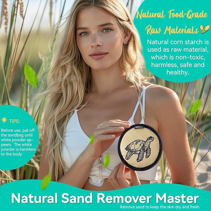 MNZZ Sand Remover Bag Travel Kit Quick Dry Portable Beach Accessories Pouch for Blanket Chair Cover Shell Umbrella Tent Hat Toy Shovel Shade Canopy Pool Picnic Hiking Compact Lightweight