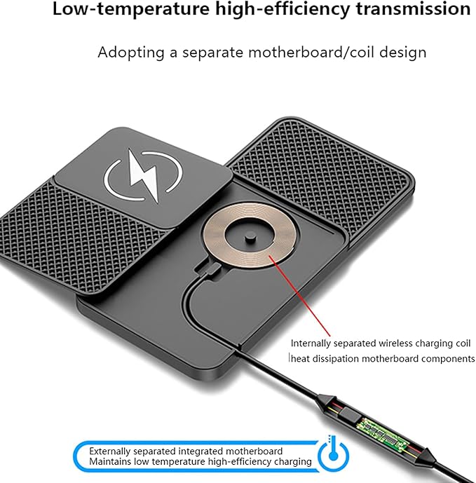 Wireless Car Charger Pad for BMW X7 (2019–2022),20W Fast Wireless Phone Charger Cell Phone Cordless Charging mat,Non-Slip Phone Charging,30cm Cable USB