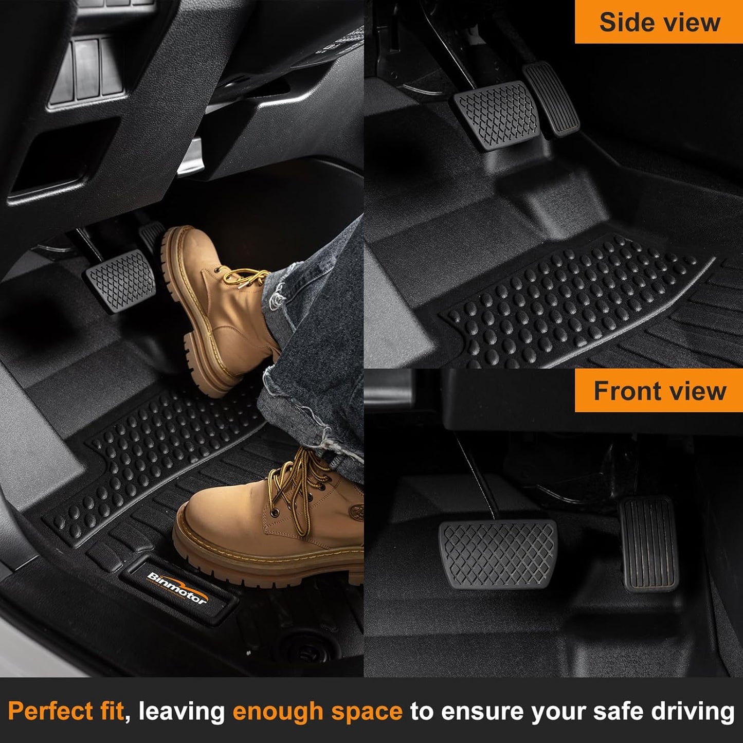 Binmotor-Floor Mats and Cargo Liner Set for Mazda CX50 2023-2025(Only Fuel Version), All Weather Car Floor Mat for Mazda CX 50 Accessories, Rubber Mats TPE Car Liners for CX-50 Trunk Liner