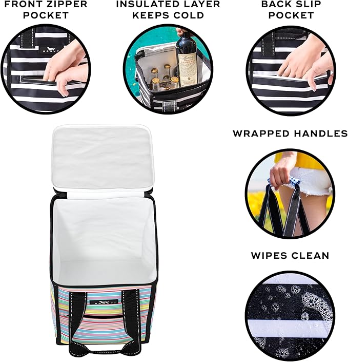 SCOUT Pleasure Chest - Soft, Lightweight, Insulated Cooler, Fits 5 Wine Bottles, Cooler for Beach, Pool, Boat, and Picnics