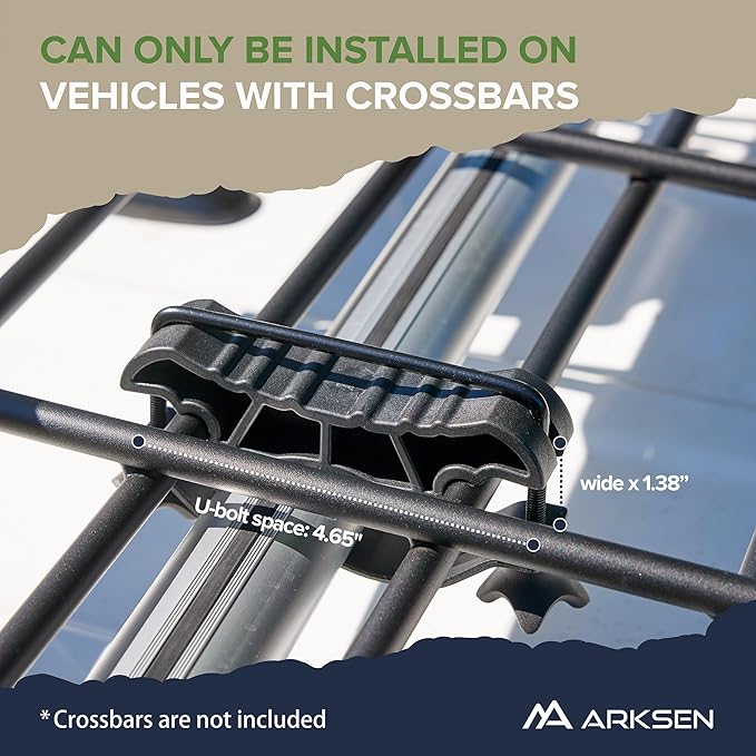 ARKSEN 64"x23"x6" Roof Rack Skinny Cargo Carrier with Basket, Net & Ratchet Straps Heavy Duty Weather Resistant Top Mount Cargo Rack, Luggage & Camping Gear Storage for Car, Truck or SUV Transport