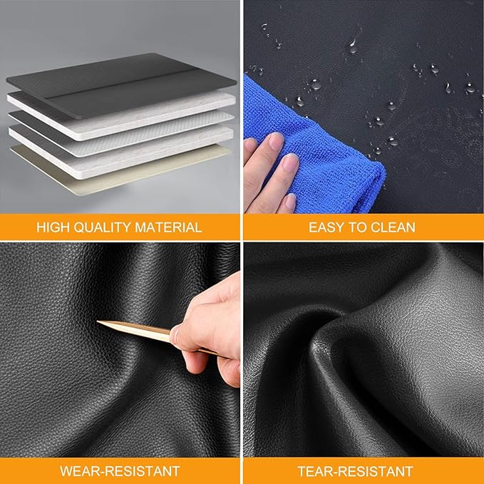 Car Seat Covers Fit for Kia Sorento 2007-2023 2024 2025 Front Set Leather Seat Covers Set with Lumbar Support Premium Automotive Cushion Protector(2 Seat, Black)