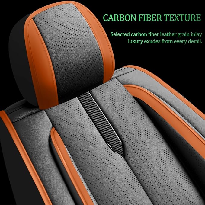 Fit Passport Car Seat Covers for Honda Passport 2019-2025 2026 -Upgraded Premium Waterproof & Breathable Leather,Airbag Compatible,All-Weather Seat Cushion Protector,Full Set,Black-Brown