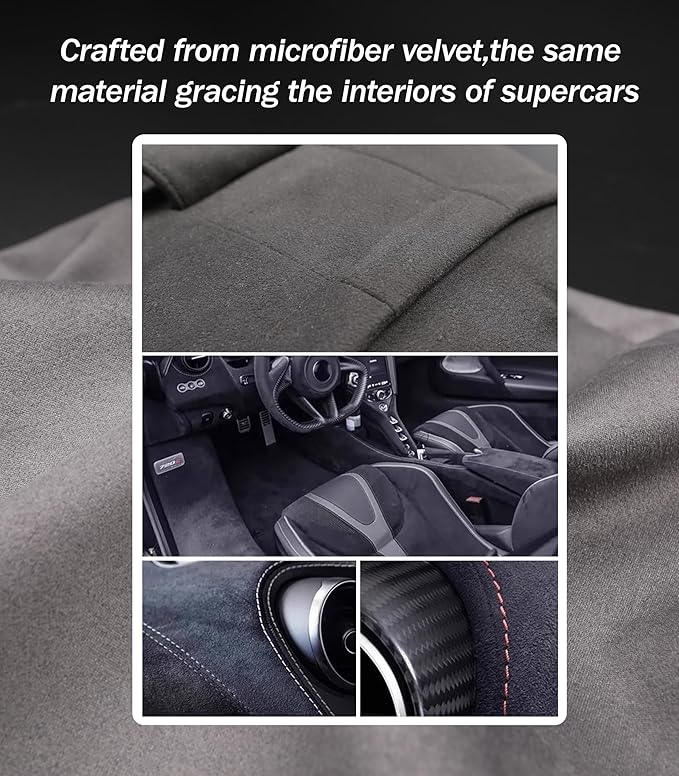 2pcs Car Neck Pillow for headrests,Support Drive Seats Head Cushion Pillows,Microfiber Velvet,Plant-Based Polyester,Thickness & Height Adjustable,11.8x7.5,Inner Liner fillable(Grey)