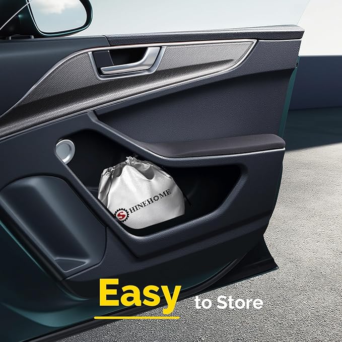 Car Sun Shade for 2018-2024 2025 2026 Toyota Camry Windshield Sun Shade, Sun Visor Windshield Screen Cover for Camry Front Window Sunshade Foldable Auto Interior Accessories UV Block